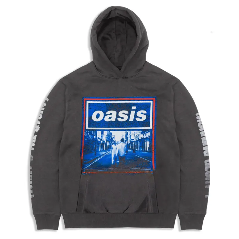 Oasis Whats The Story Blue Tone Pullover Hoodie made by Oasis