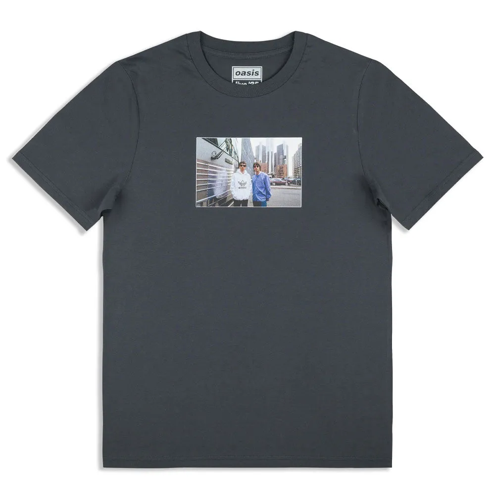 Oasis Detroit Bus Photo Faded Black T Shirt sold by Paradiso Clothing