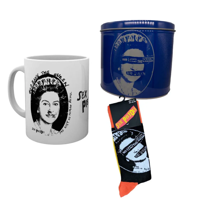 Sex Pistols God Save The Queen Mug And Sock Gift Set made by Paradiso Clothing