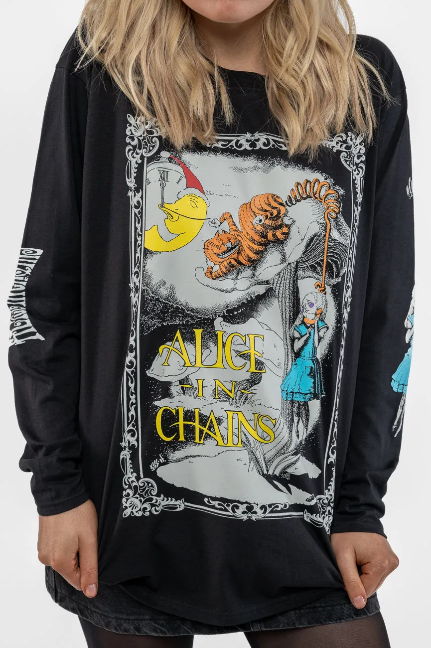 Alice In Chains Wonderland Long Sleeve T Shirt sold by Paradiso Clothing product image thumbnail 2