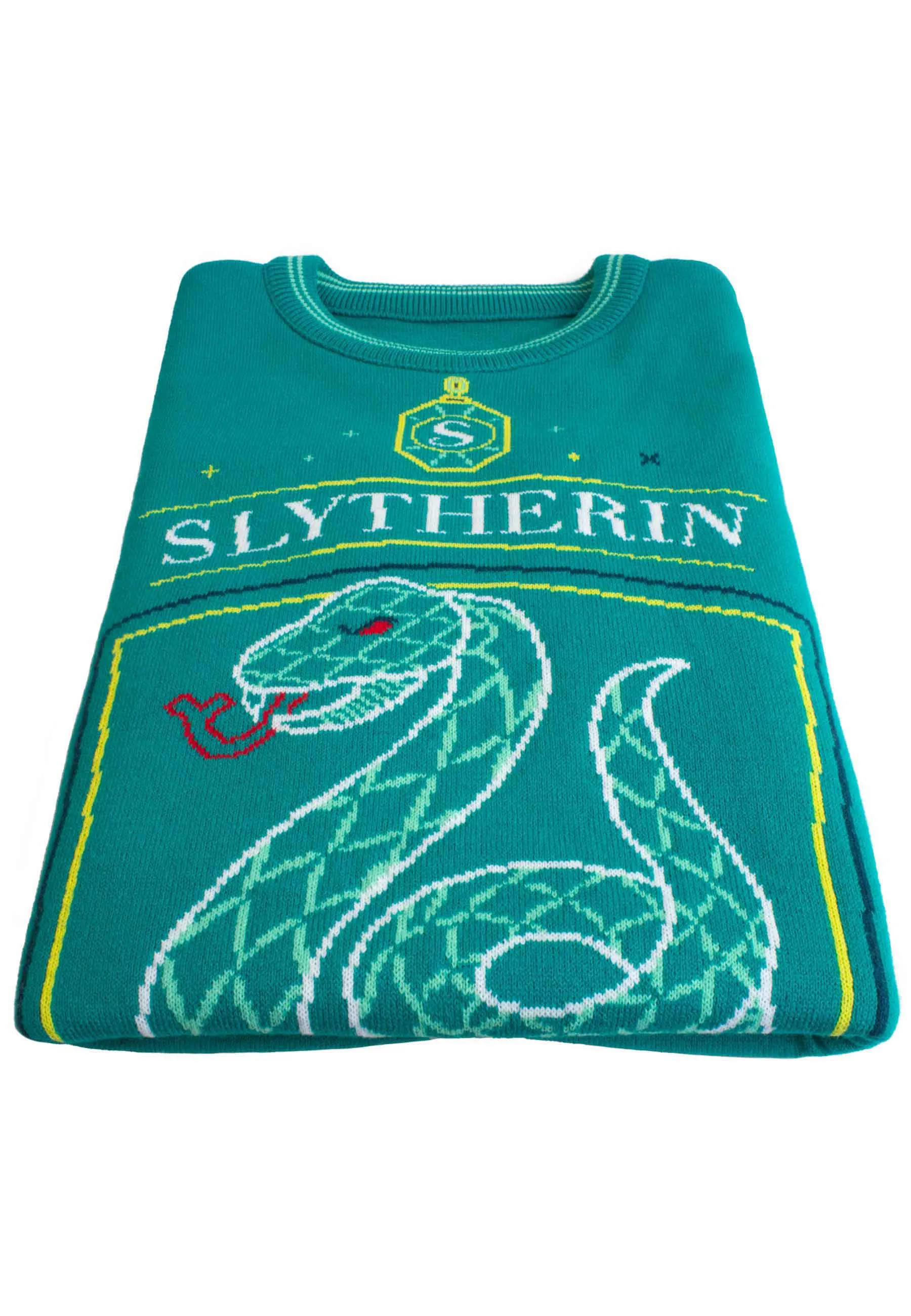 Harry Potter Christmas Jumper Slytherin Crest Official Unisex Green Ugly Sweater sold by Paradiso Clothing product image thumbnail 2