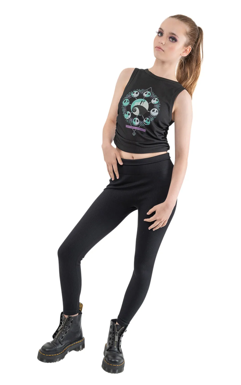 Nightmare Before Christmas Vest Mystic Nights Halloween Girls Womens Black sold by Paradiso Clothing
