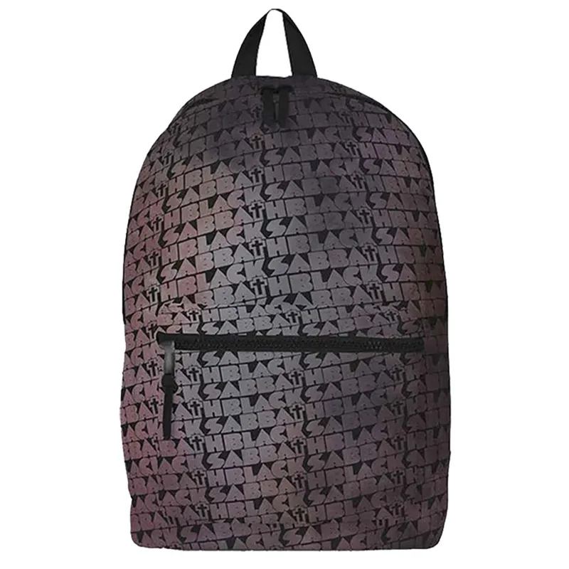Black Sabbath Distressed Cross Backpack sold by Paradiso Clothing