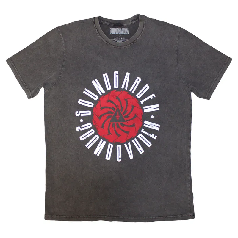 Soundgarden Circle Band Logo Stone Wash T Shirt sold by Paradiso Clothing