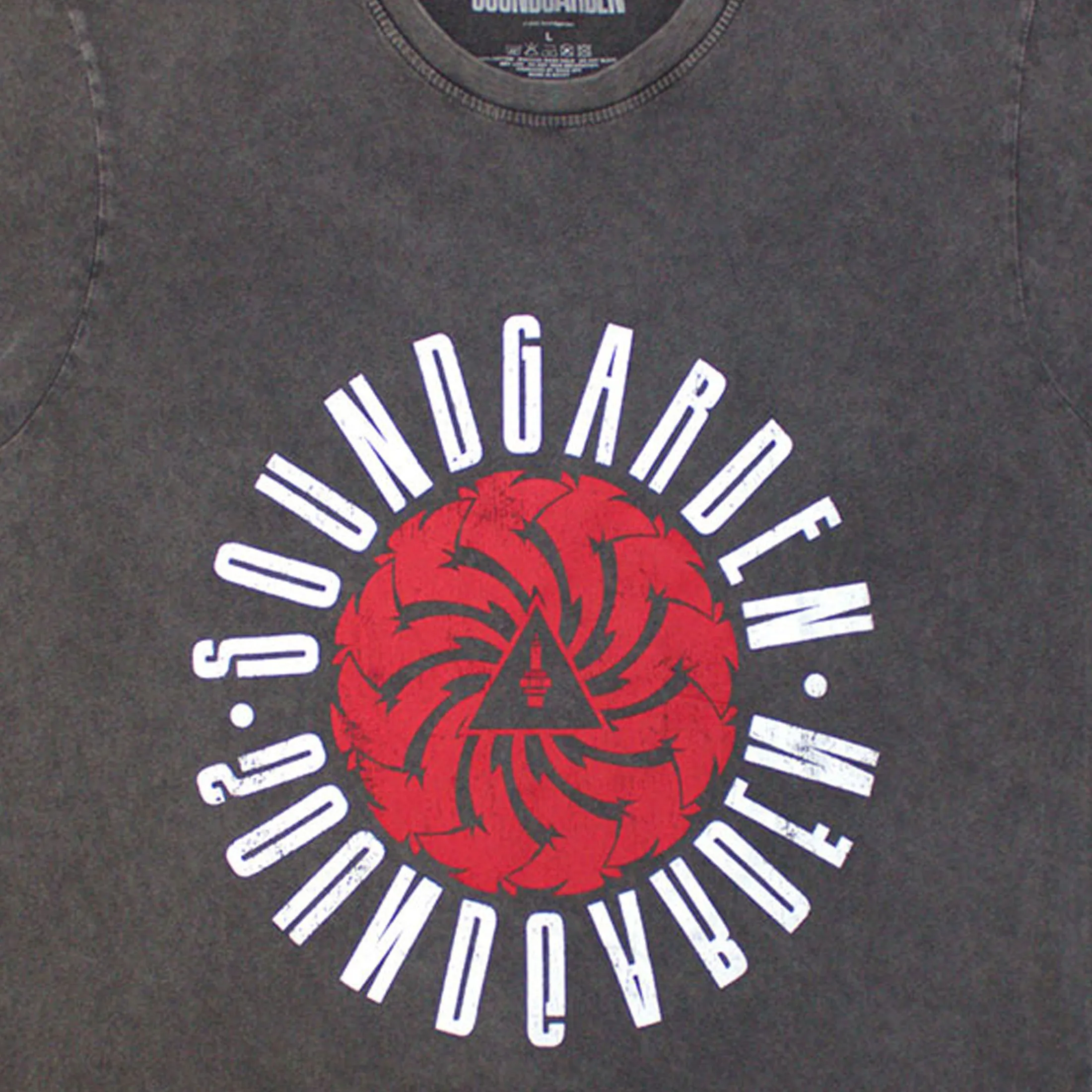 Soundgarden Circle Band Logo Stone Wash T Shirt sold by Paradiso Clothing product image thumbnail 2