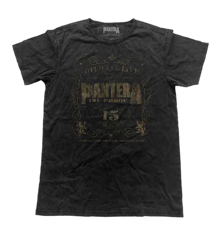 Pantera 101 Proof Vintage Finish T Shirt sold by Paradiso Clothing