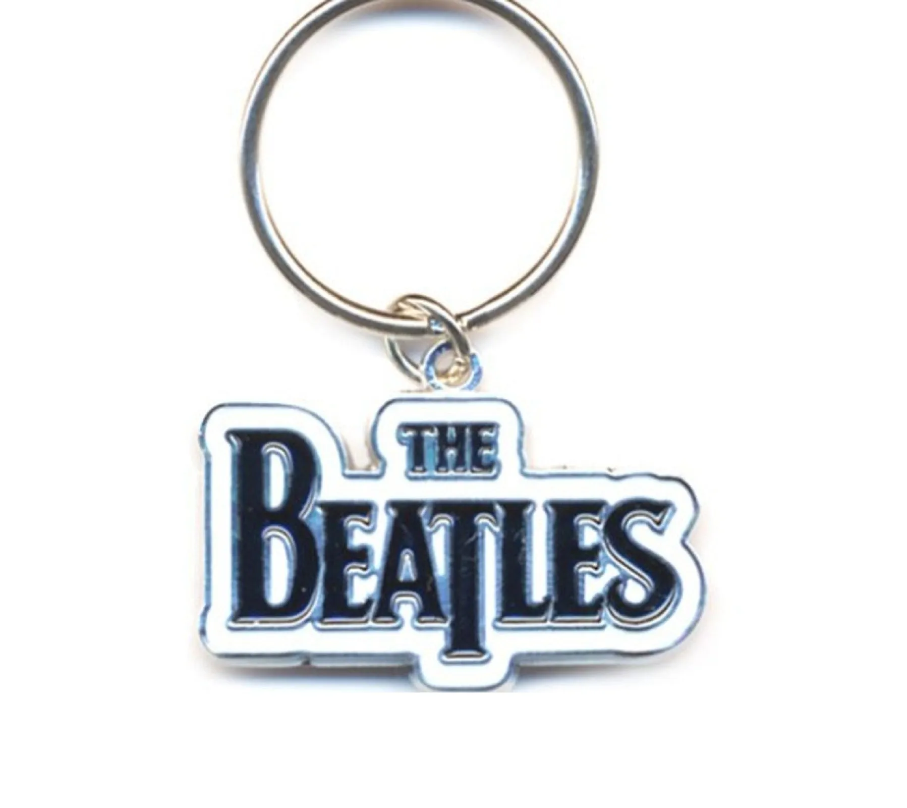 The Beatles Keyring Drop T Band Logo Keychain sold by Paradiso Clothing