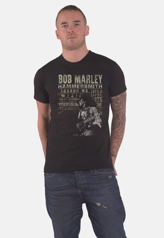 Bob Marley Hammersmith 1976 Poster Eco T Shirt sold by Paradiso Clothing