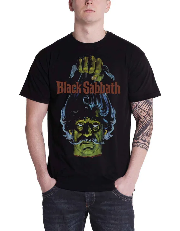 Plan 9 Black Sabbath Head Official Unisex Black T Shirt sold by Paradiso Clothing