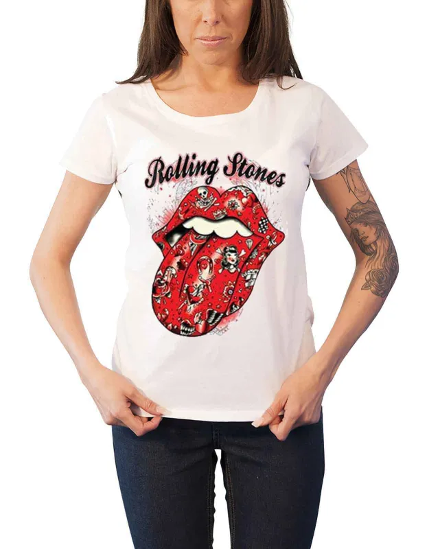 The Rolling Stones Tongue Flash Skinny Fit T Shirt sold by Paradiso Clothing