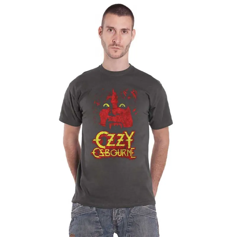 Ozzy Osbourne Yellow Eyes Jumbo T Shirt sold by Paradiso Clothing