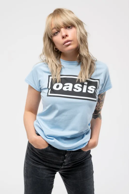 Oasis Decca Logo Skinny Fit T Shirt made by Oasis
