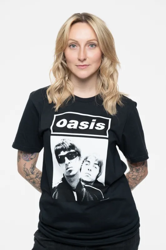 Oasis Noel And Liam Boxed Photo T Shirt sold by Paradiso Clothing