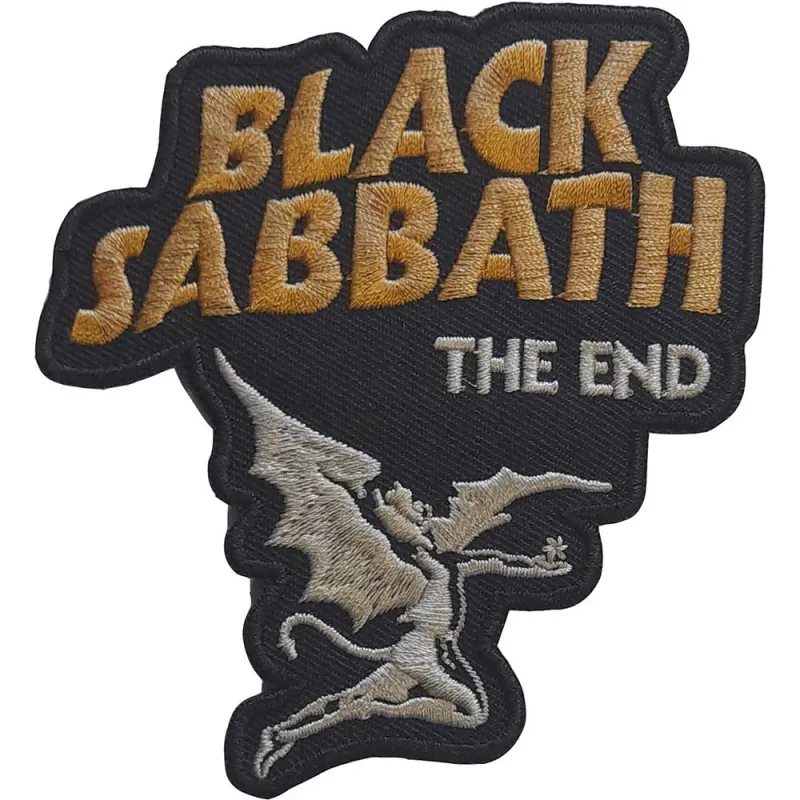 Black Sabbath Patch The End Band Logo new Official Woven iron-on sold by Paradiso Clothing