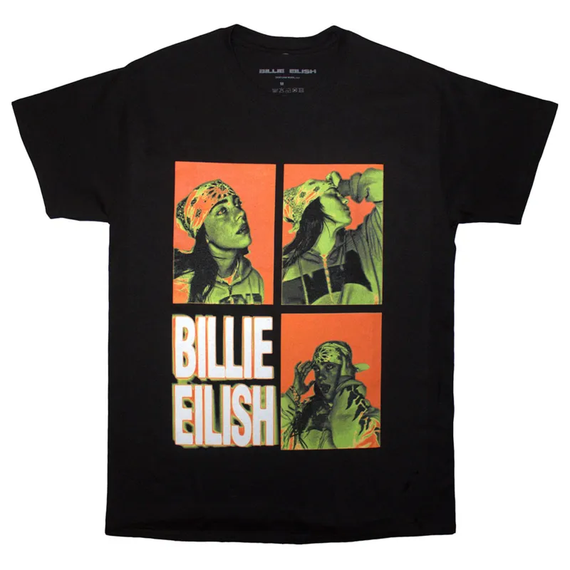 Billie Eilish 3 Photo Logo T Shirt sold by Paradiso Clothing