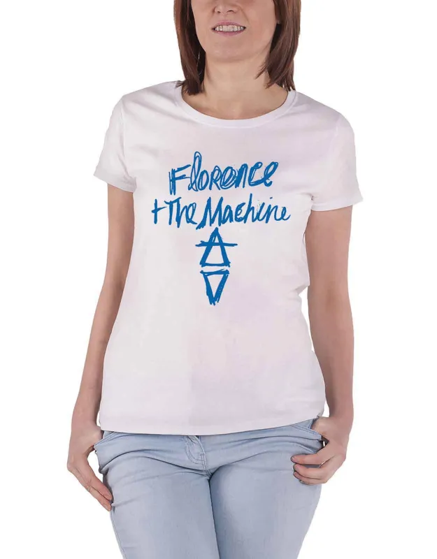 Florence & The Machine Hand Drawn Skinny Fit T Shirt made by Paradiso Clothing