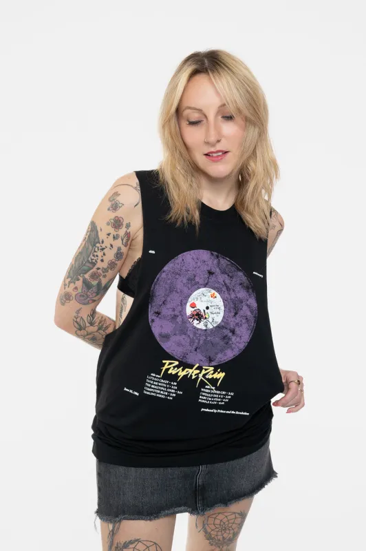 Prince Purple Rain Disc Tracklist Vest Top sold by Paradiso Clothing