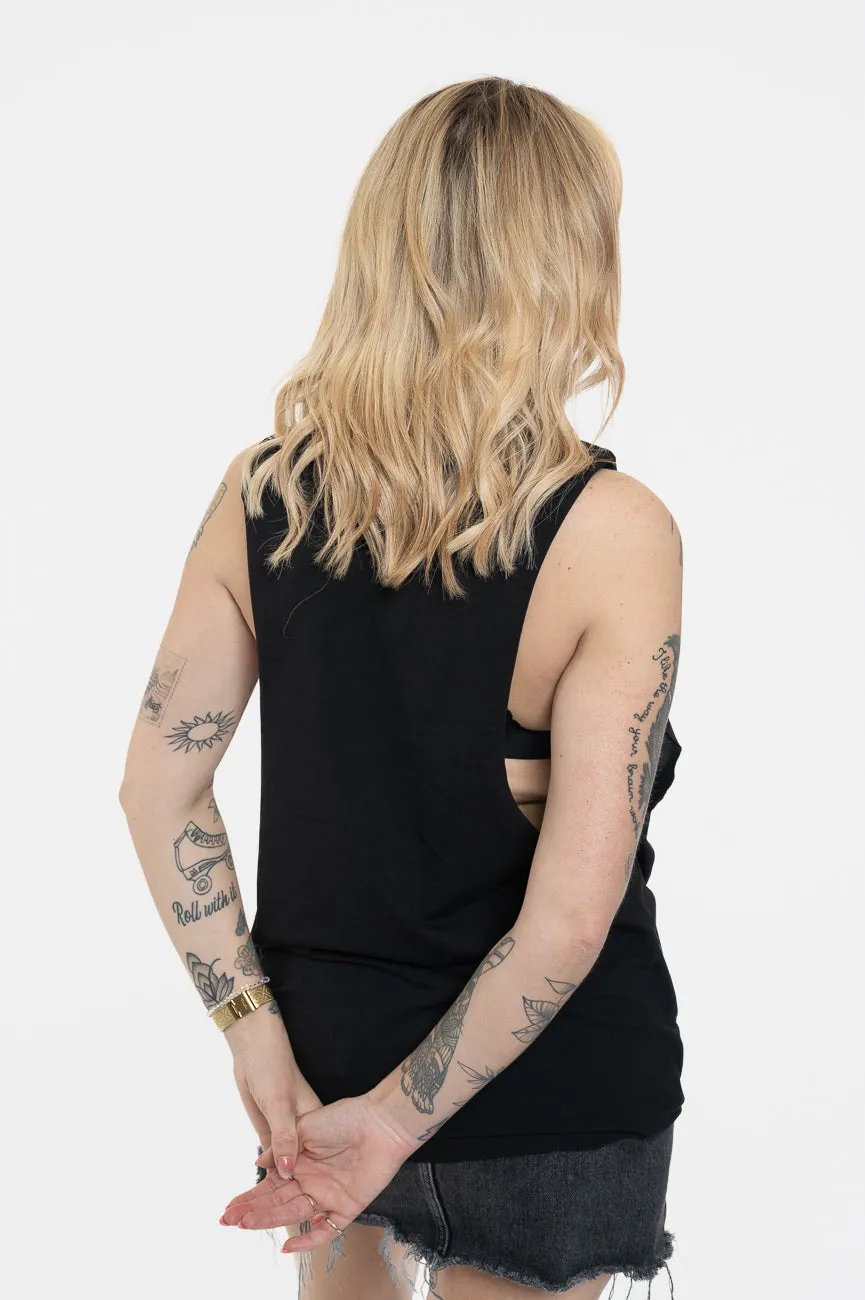 Nirvana Seahorse Band Logo Mono Vest Top sold by Paradiso Clothing product image thumbnail 4