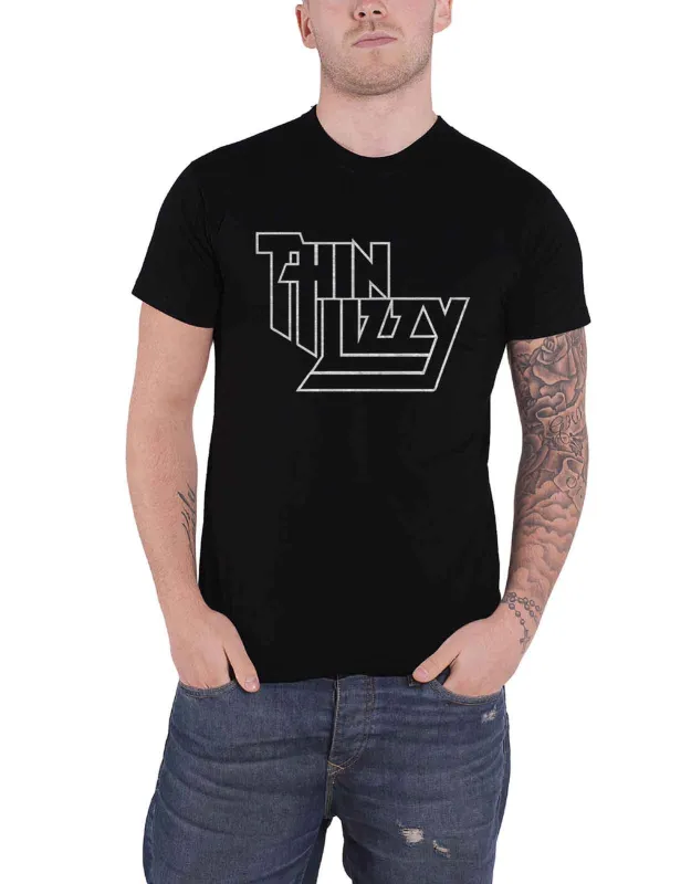 Thin Lizzy Classic Logo T Shirt made by Paradiso Clothing