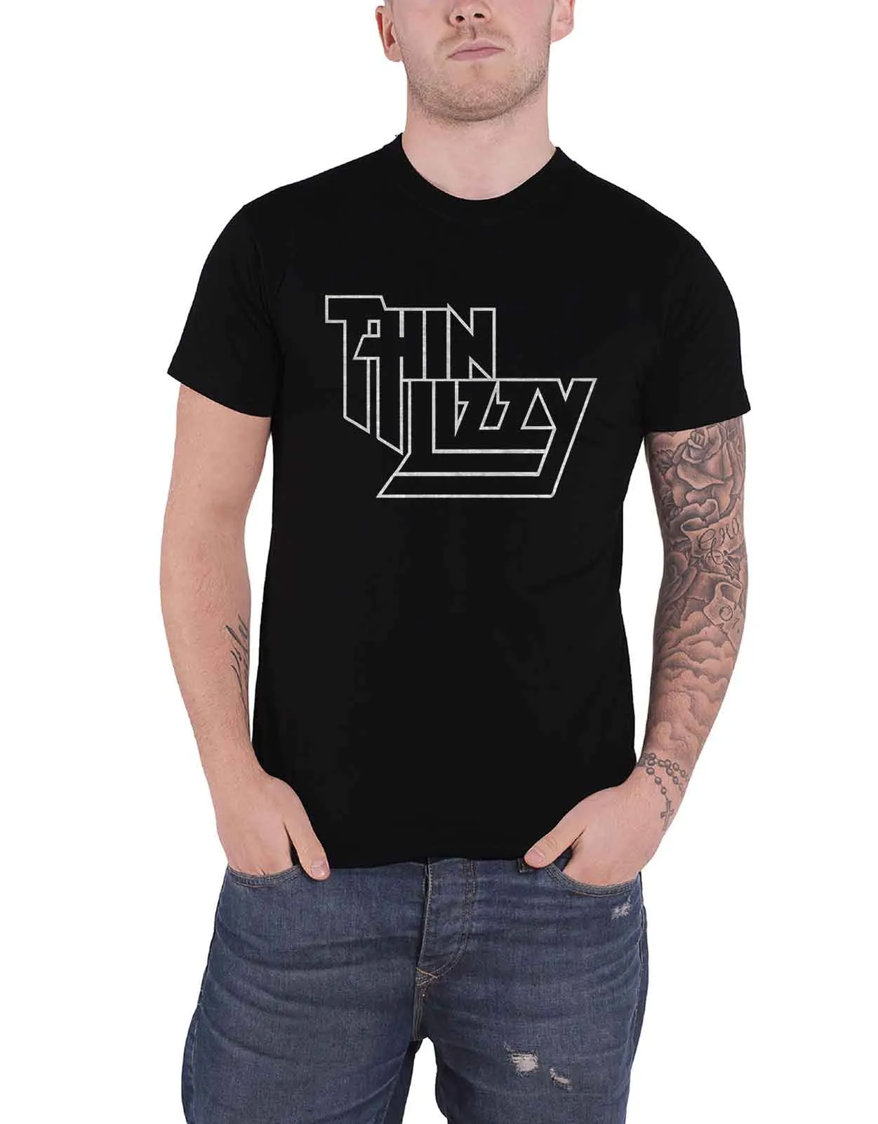 Thin Lizzy Classic Logo T Shirt sold by Paradiso Clothing