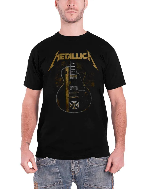 Metallica Hetfield Cross Guitar T Shirt made by Paradiso Clothing