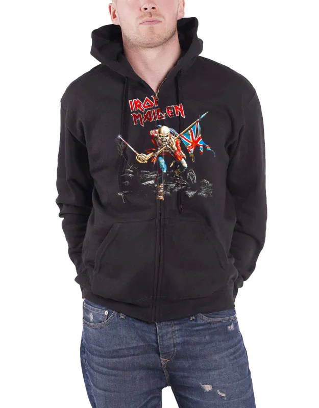 Iron Maiden Trooper scuffed Hoodie made by Paradiso Clothing