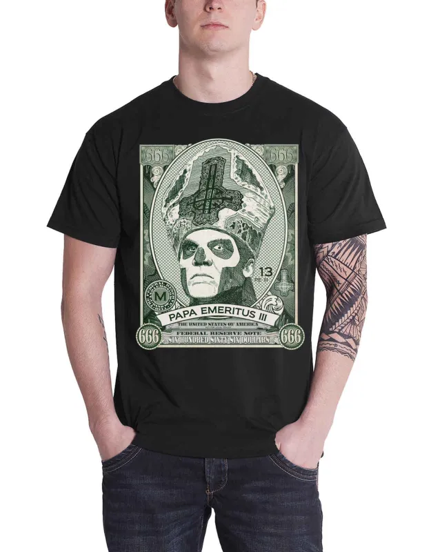 Ghost Papa Cash Dollar T Shirt sold by Paradiso Clothing