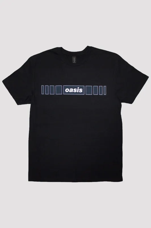 Oasis Horizontal Bars Band Logo T Shirt sold by Paradiso Clothing