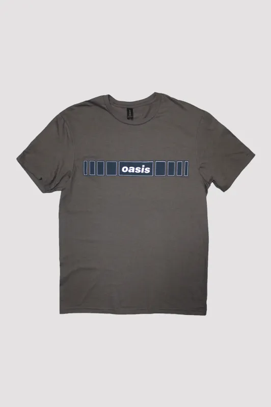 Oasis Horizontal Bars Band Logo T Shirt sold by Paradiso Clothing