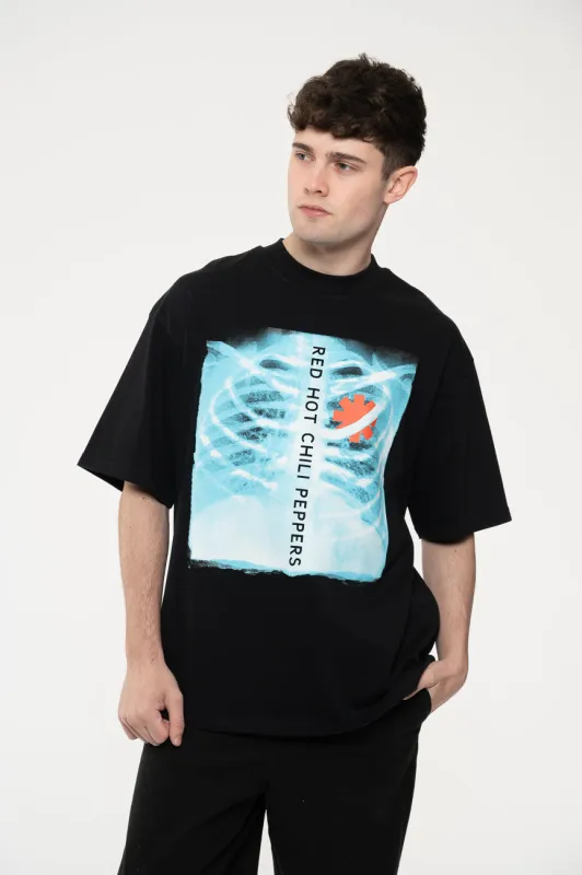 Red Hot Chili Peppers X Ray Limited Edition 999 Only Oversized Boxy T Shirt made by Paradiso Clothing