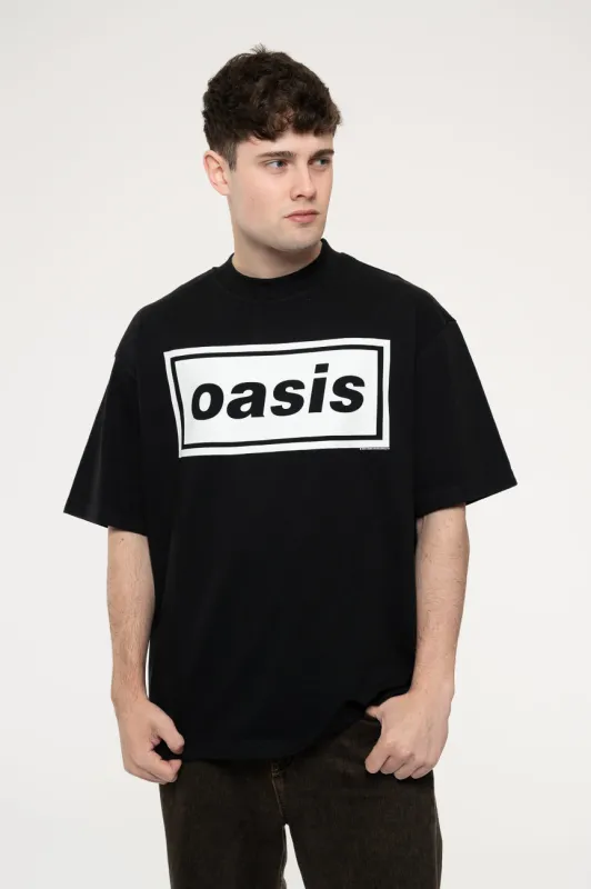 Oasis Decca Band Logo Limited Edition 999 Only Oversized Boxy T Shirt made by Oasis
