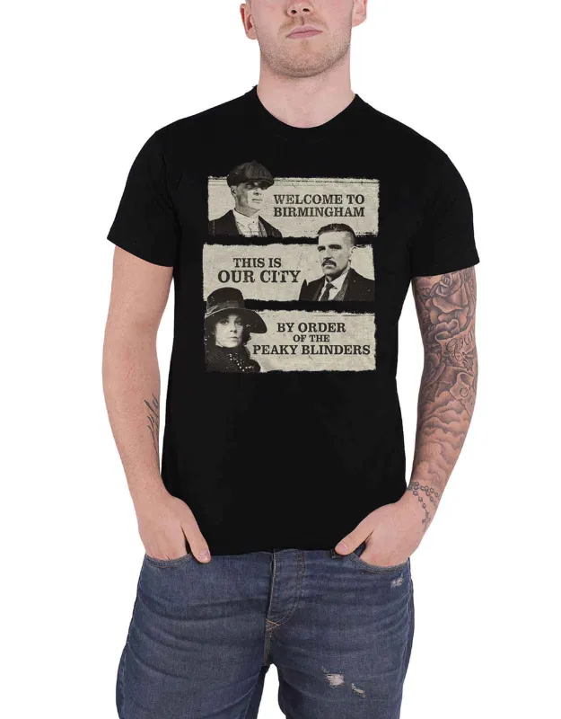 Peaky Blinders Birmingham This Is Our City T Shirt sold by Paradiso Clothing