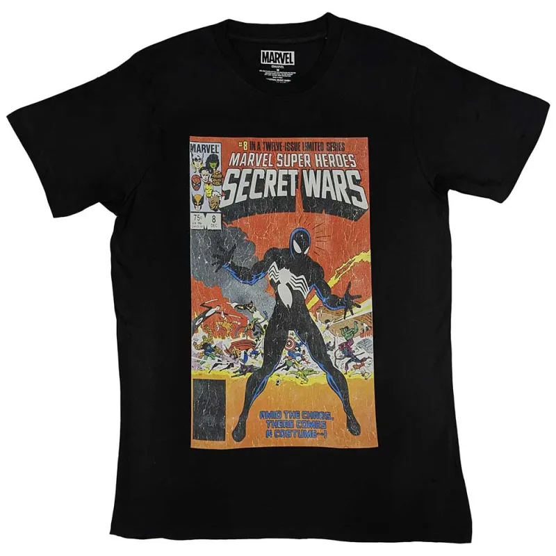 Spiderman Secret Wars Marvel T Shirt sold by Paradiso Clothing