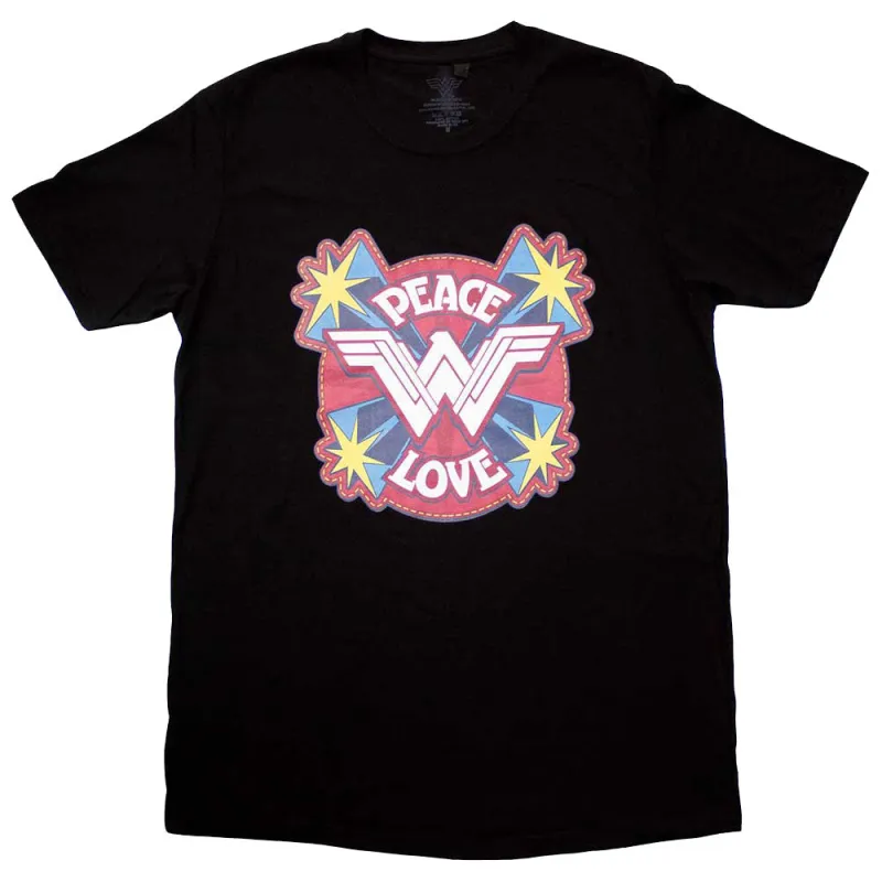 Wonder Woman Peace And Love T Shirt sold by Paradiso Clothing