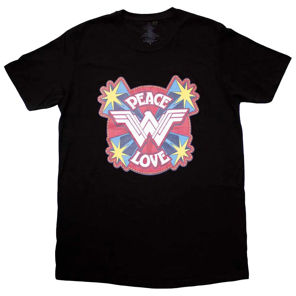 Wonder Woman Peace And Love T Shirt sold by Paradiso Clothing