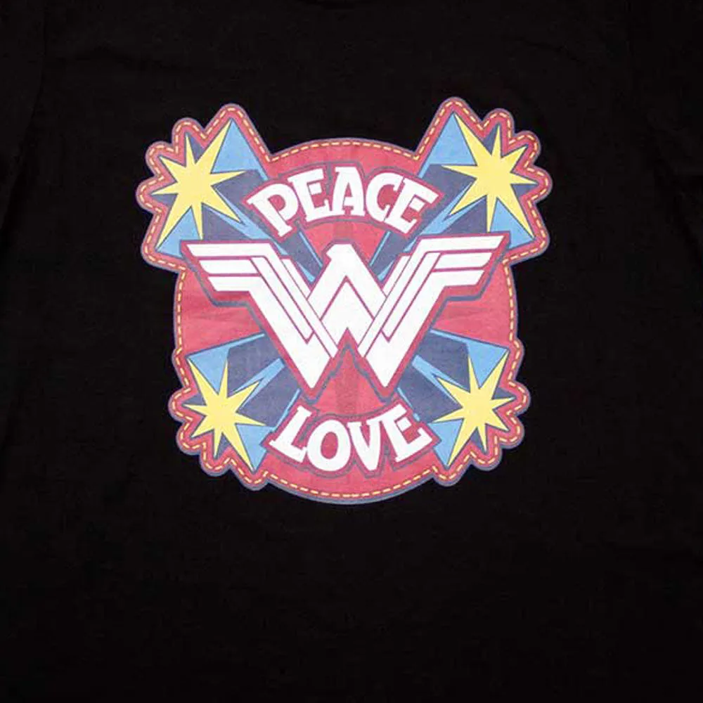 Wonder Woman Peace And Love T Shirt sold by Paradiso Clothing product image thumbnail 2