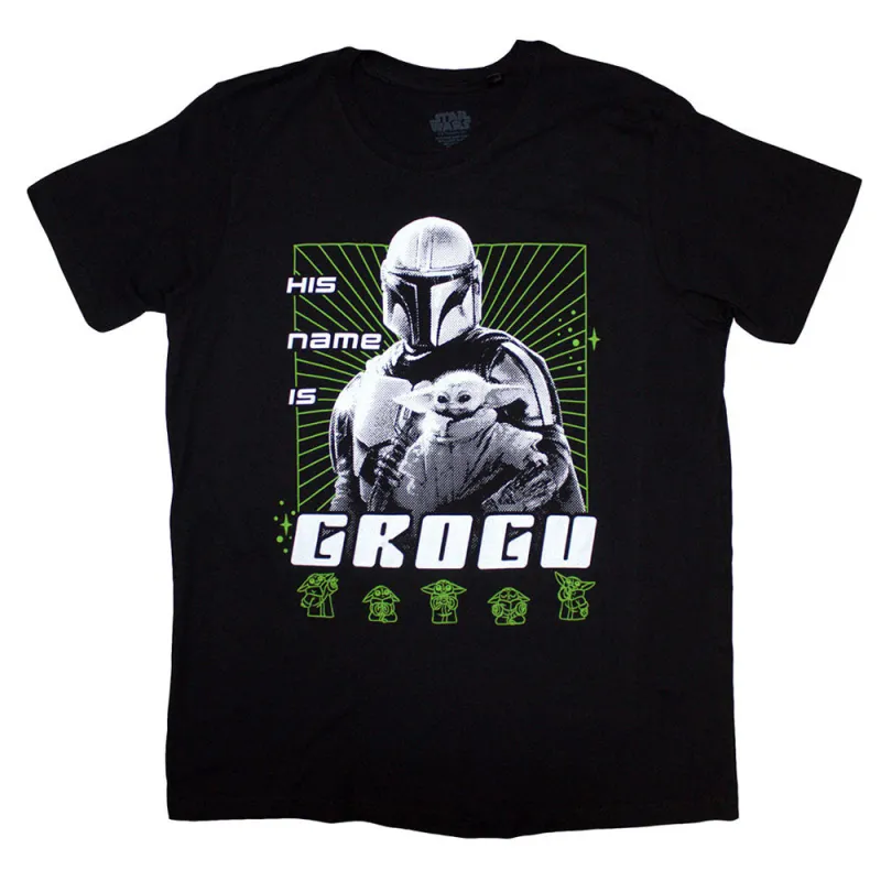 Star Wars The Mandalorian His Name Is Grogu T Shirt made by Star Wars