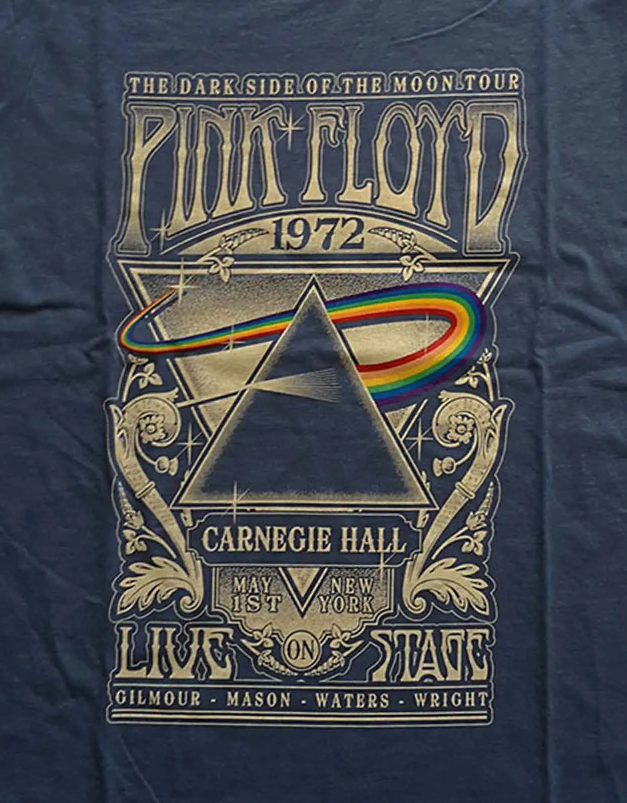 Pink Floyd Carnegie Hall Poster Skinny Fit T Shirt sold by Paradiso Clothing product image thumbnail 2