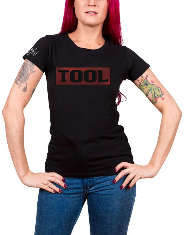 Tool Shaded Box Logo Skinny Fit T Shirt sold by Paradiso Clothing