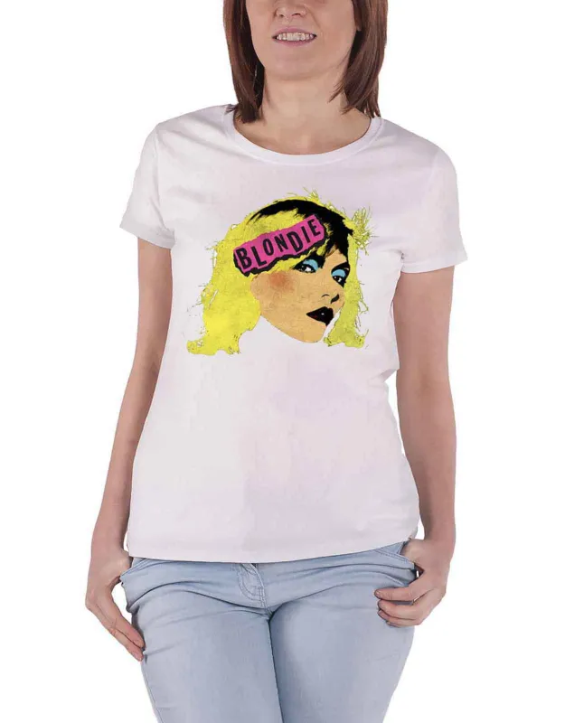 Blondie Punk Logo Skinny Fit T Shirt sold by Paradiso Clothing