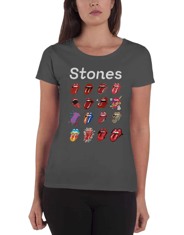 The Rolling Stones Tongue Evolution Tour Skinny Fit T Shirt sold by Paradiso Clothing
