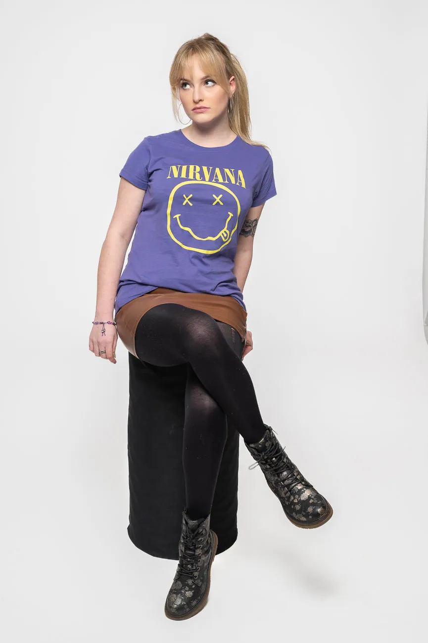 Nirvana Yellow Gunge Smile Skinny Fit T Shirt sold by Paradiso Clothing product image thumbnail 5