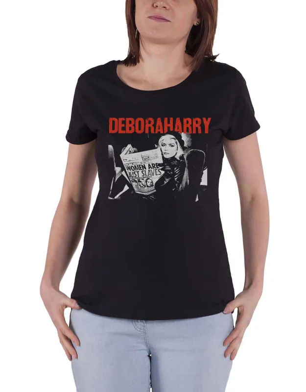Debbie Harry Women Are Just Slaves Skinny Fit T Shirt sold by Paradiso Clothing