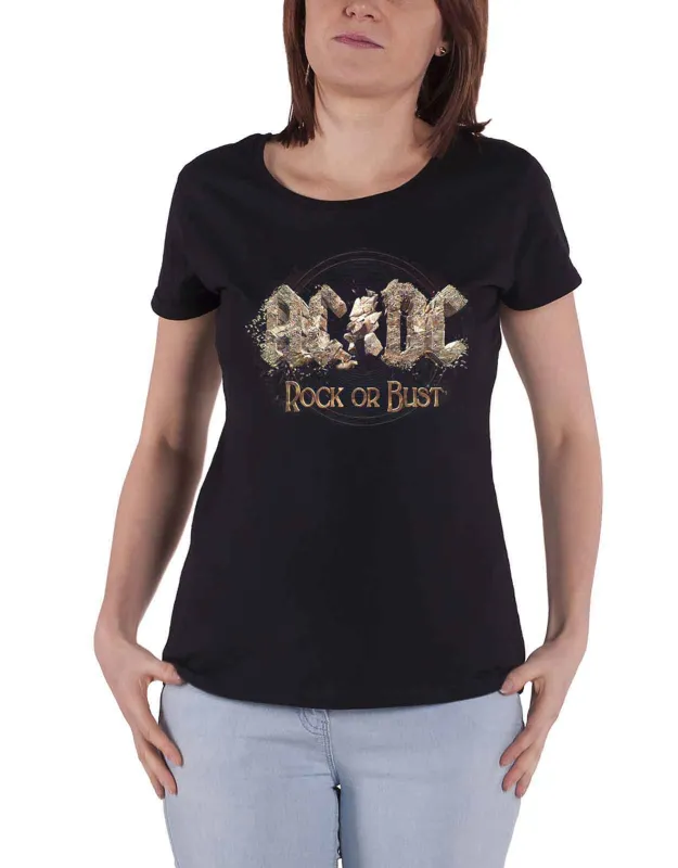 AC/DC Rock or Bust Skinny Fit T Shirt made by AC/DC