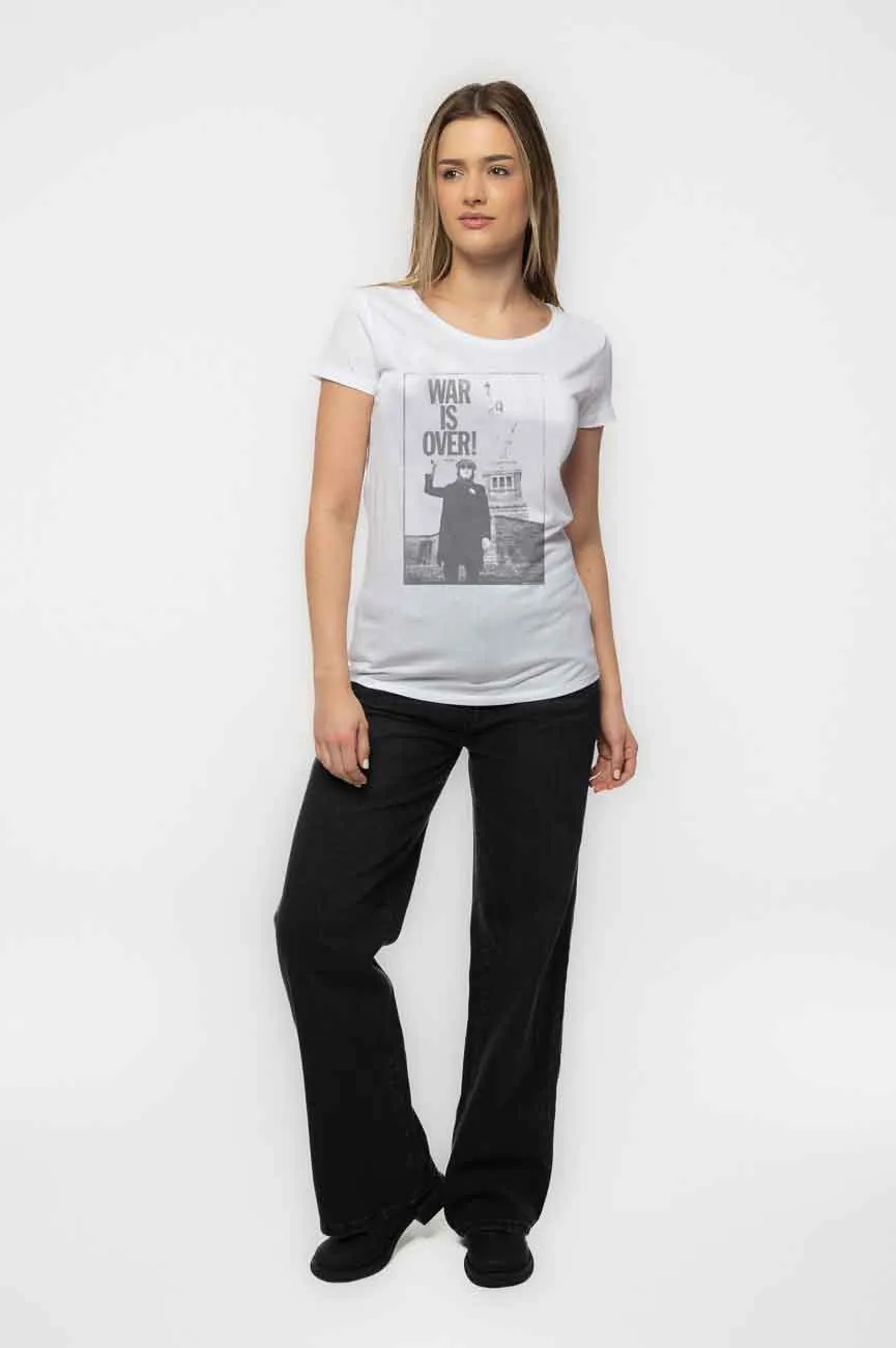 John Lennon Liberty Lady War is Over Skinny Fit T Shirt sold by Paradiso Clothing