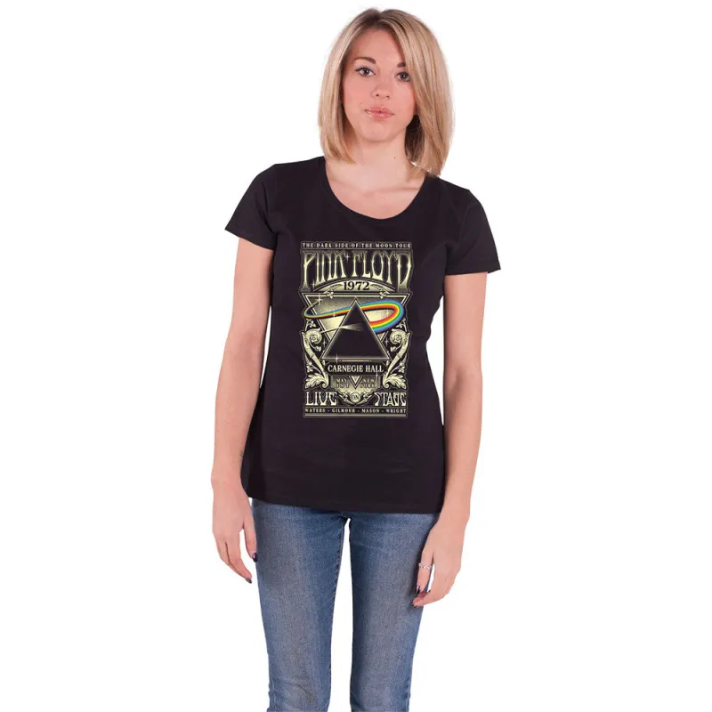 Pink Floyd Carnegie Hall Poster Skinny Fit T Shirt sold by Paradiso Clothing