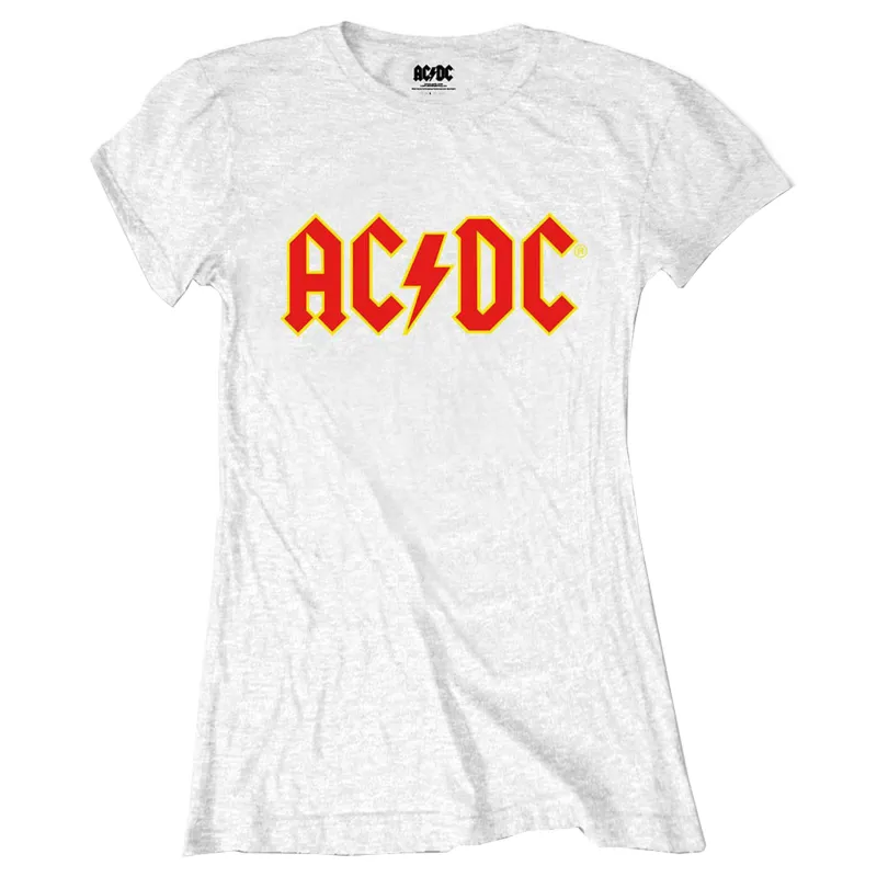 AC/DC Voltage Band Logo Skinny Fit T Shirt sold by Paradiso Clothing