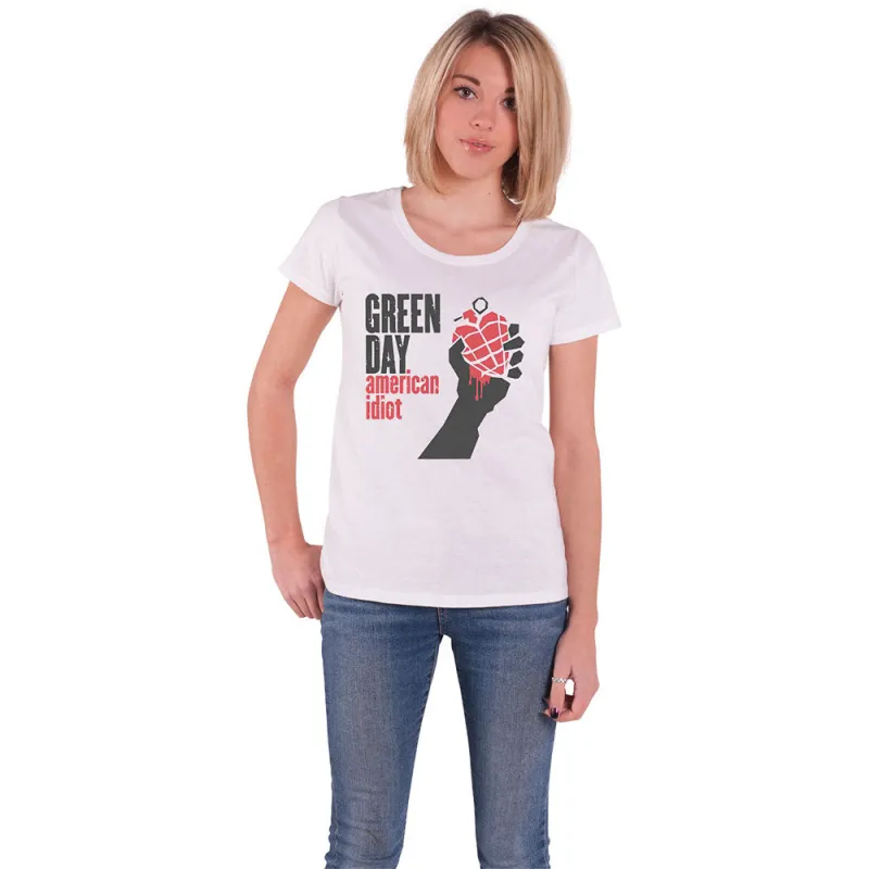 Green Day American Idiot Skinny Fit T Shirt sold by Paradiso Clothing