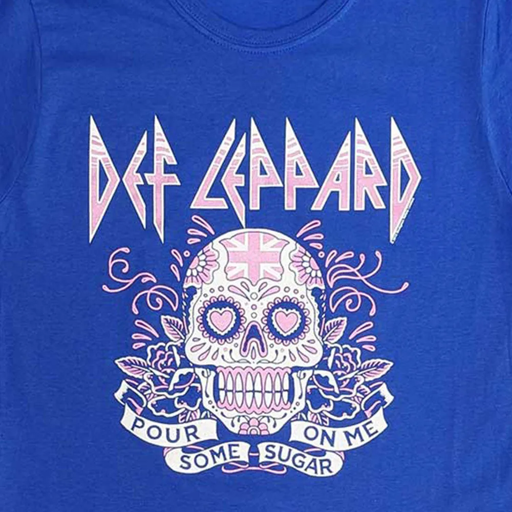 Def Leppard Pour Some Sugar On Me Skull Tour 2019 Skinny Fit T Shirt sold by Paradiso Clothing product image thumbnail 2