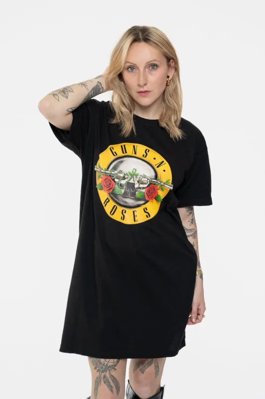 Guns N' Roses Classic Band Logo T Shirt Dress made by Paradiso Clothing